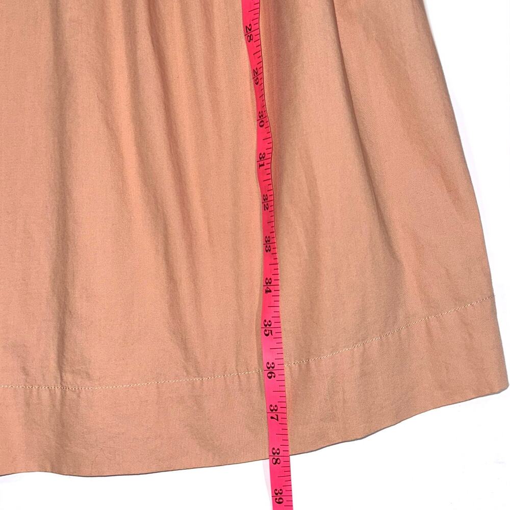 JCrew Puff Sleeve Cotton Poplin Shirtdress in Warm Taupe Size Medium - Picture 12 of 12